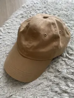 14＋　コットン100%シンプルキャップ　UVケア　モカ