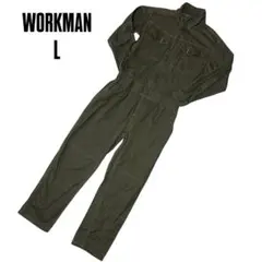 WORKMAN ワークマン WM BEST オリーブ オーバーオール つなぎ L
