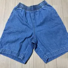 GU デニムハーフパンツ　150