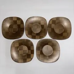 茶托　木製　5枚セット
