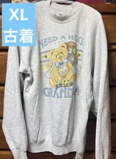 FRUIT OF THE LOOM XL スウェット　古着　グレー　トレーナー