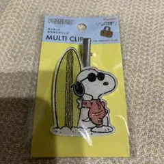 スヌーピー　ダイカットキラキラクリップ　ジョー・クール