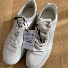 新品OTAケルウッドホワイトナチュラルレザーシューズ メンズ 