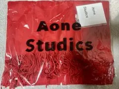 Aone Studics マフラー レッド