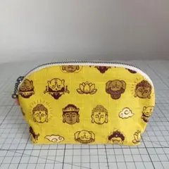 大仏柄 ハンドメイドポーチのサムネイル