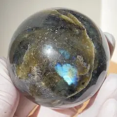 大玉 天然ラブラドライトスフィア 80mm - メルカリ