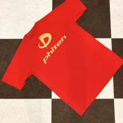 ⭐️phiten ⭐️ファイテン 半袖Tシャツ Lサイズ 赤　バドミントンのサムネイル