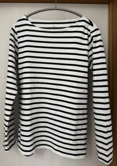 無印良品 MUJI ストライプ 長袖Tシャツ Lサイズ コットン100%
