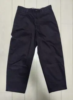 新品 UNIQLO U ワイドフィットチノ パンツ ブラック W85