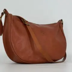 Ususio 様　IL BISONTE ショルダーバッグ　L 三日月　レザー　茶