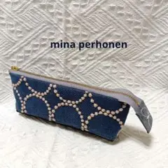 ミナペルホネン　ハンドメイド　ポーチ　タンバリン　ペンケース