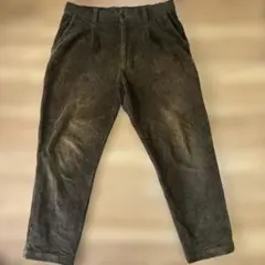 Global work コーデュロイ ワイドパンツ ダークブラウン