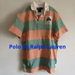 新品 POLO Ralph Lauren 半袖ポロシャツ ラガーシャツ ラルフローレン チェストボーダー半袖ラガーシャツ - ラルフローレン