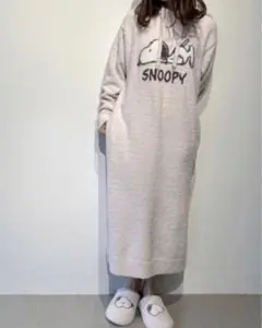 【オフィシャルオンラインストア限定】【PEANUTS】スヌーピージャガードドレス