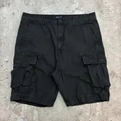 Levi's　リーバイス　カーゴショーツ　W37　ブラック　古着のサムネイル