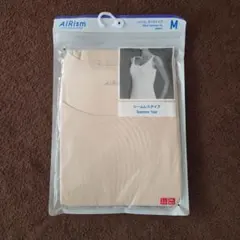 AIRism シームレス タンクトップ M ベージュ