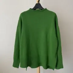 極美品 マリンフランセーズ ウール ニット グリーン系 緑系 プルオーバー