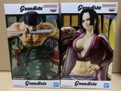 ワンピース　Grandista ボア・ハンコック　ロロノア・ゾロ　2体セット