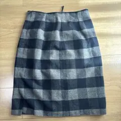 NATURAL BEAUTY BASIC チェック柄タイトスカート M