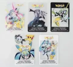 ポケモン 初音ミク ポケミクライブ ららぽーと クリアカード 5種類　コンプ