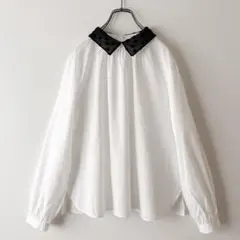 美品 グレディブリリアン BOIS JOLI Ｃエリドット長袖シャツ 白