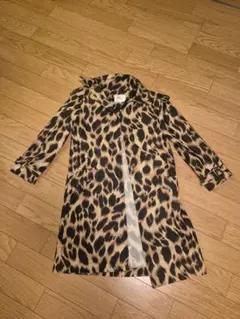 【極美品✨️】 49av ジュンコシマダ レオパード ヒョウ柄 トレンチコート