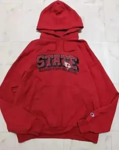 00s チャンピオン ゲーム パーカー カレッジ BIGロゴ XL US古着