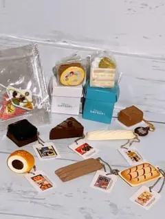 ブルボン ミニチュアお菓子マスコット 他ガチャ10個まとめてセット 未使用保管品