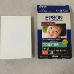 EPSON 写真用紙 光沢 L判 残63枚　KL100PSKR