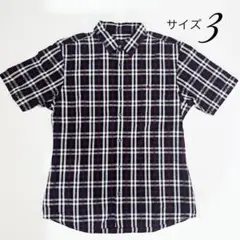 Burberry Black Label シワ加工 半袖ノバチェックシャツ 3のサムネイル