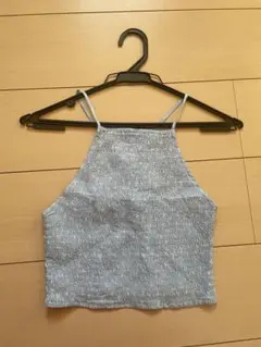 FOREVER 21 水色 クロスストラップ キャミソール Sのサムネイル