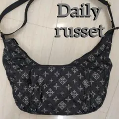 Daily russet デニム風ショルダーバッグ ダークグレー ラシット