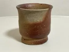 古伊万里 赤絵 独楽文 猪口 ぐい呑 江戸後期 時代物 指跡 火色 縁起物