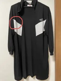 PINK-latte フード付きブラックカーディガン