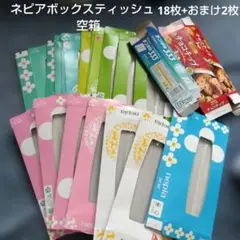 空箱　ネピア　18枚　おまけ2枚　ボックスティッシュ　匿名配送　工作　日用品のサムネイル