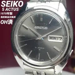 OH済 純正ブレス 風防交換済】 1970年 SEIKO 5 アクタス 自動巻 - メルカリ