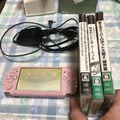 PSP-3000 ブロッサムピンク　UMD3枚　バッテリー、充電機付き