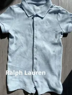 【Ralph Lauren】ポニー刺繍 半袖ショートオール 75cm 9M