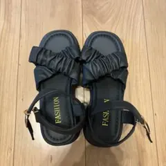 Miniministore 厚底サンダル　黒　【値下げ中】のサムネイル