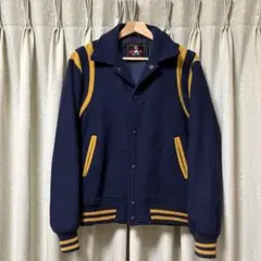 【限定価格】Vintage テディジャケット スタジャン ネイビー/イエロー