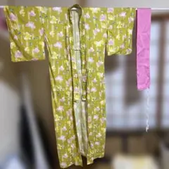 浴衣　蝶柄　帯セット