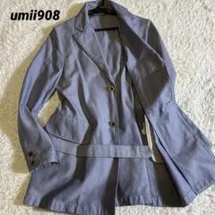 美品　S〜M相当　umii908 ベルト付 ショート コート