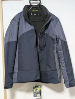 ワークマン エックスシェルター 断熱α ウォームジャケット L ネイビーグレー