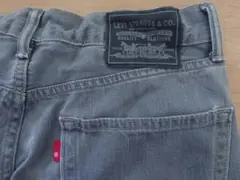 リーバイスグレー ストレートレッグ デニムパンツ W32L32
