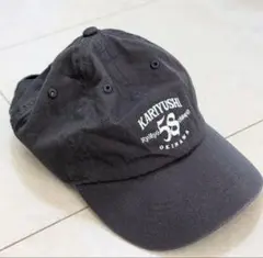 かりゆし58 刺繍ロゴキャップ　スミクロ