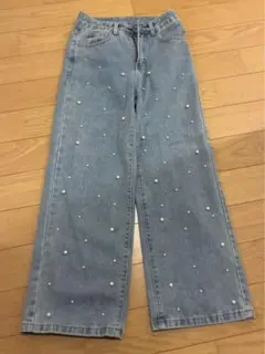 パール付きデニム