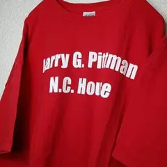 アメリカ古着 GILDAN ラリー・G・ピットマン Tシャツ 2XL 赤