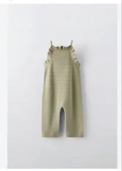 Zara オリーブグリーン オーバーオール