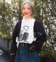 BEAMS BOYヴィンテージ レース ブラウス　ブラック