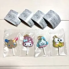 新品★サンリオ カラフルキャンディチャーム ウサハナ マイメロディ 他4個セット